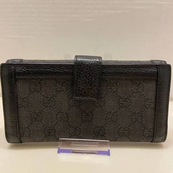 Authentic!!Gucci long Wallet Monogram black Luxury - Picture 2 of 13